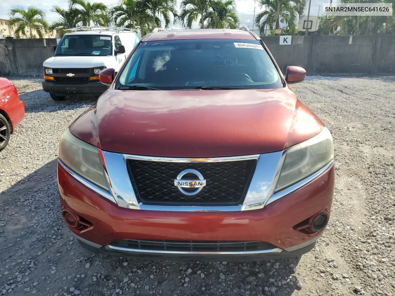 2014 Nissan Pathfinder S VIN: 5N1AR2MN5EC641626 Lot: 80438594