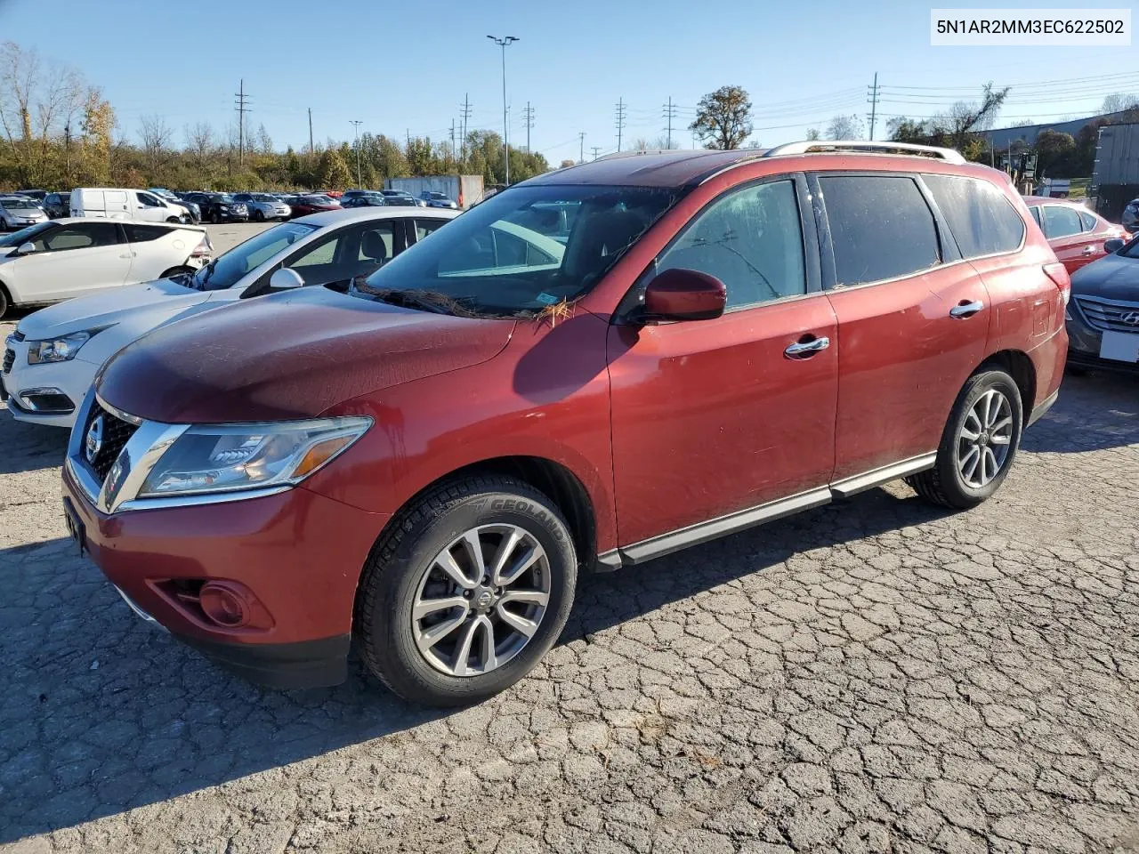 2014 Nissan Pathfinder S VIN: 5N1AR2MM3EC622502 Lot: 80531894