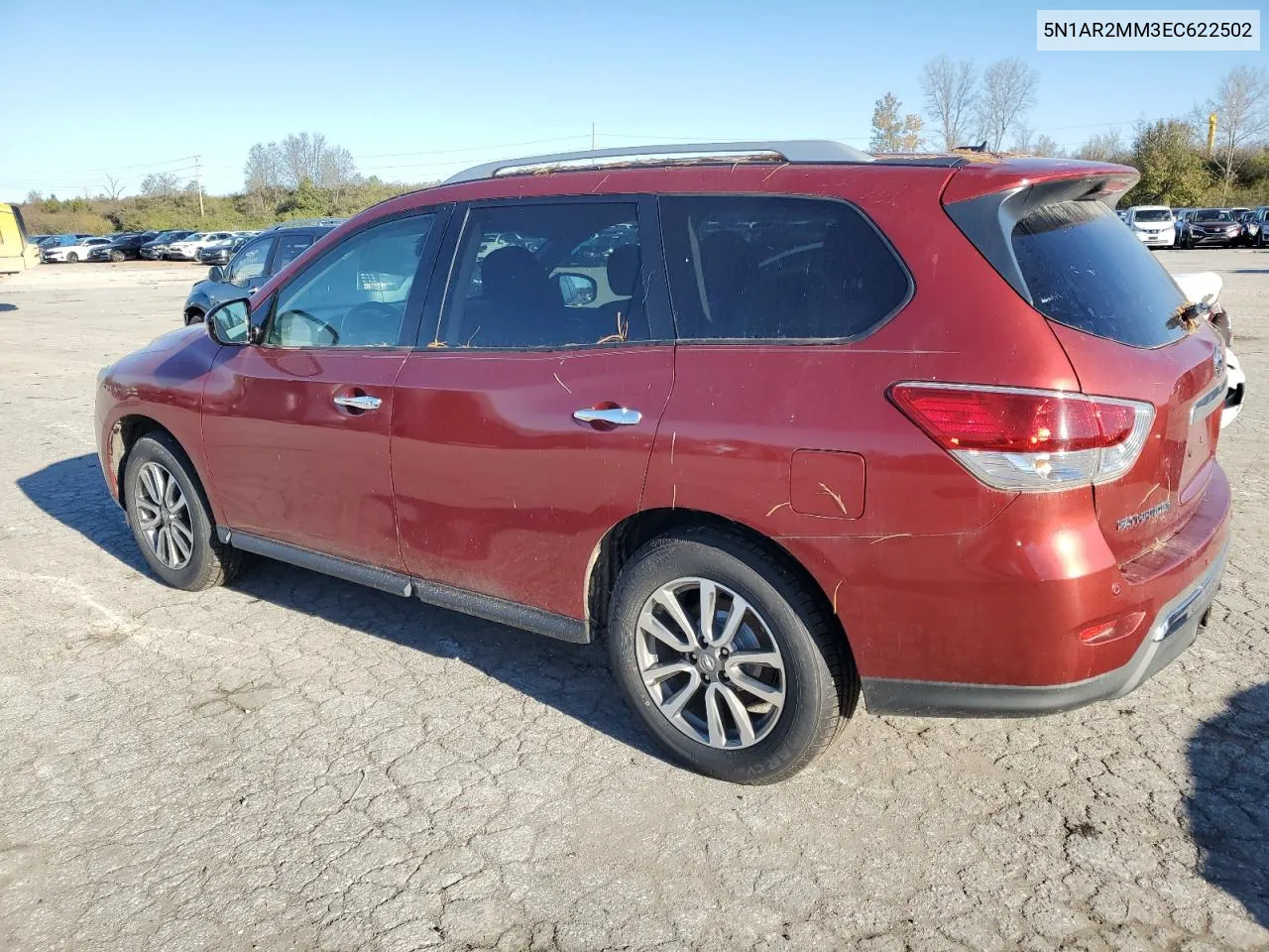 2014 Nissan Pathfinder S VIN: 5N1AR2MM3EC622502 Lot: 80531894