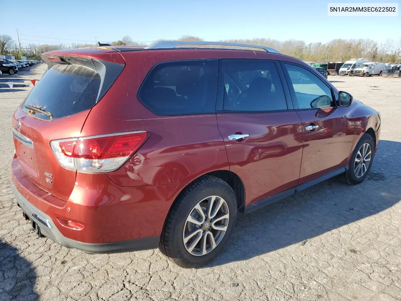 2014 Nissan Pathfinder S VIN: 5N1AR2MM3EC622502 Lot: 80531894