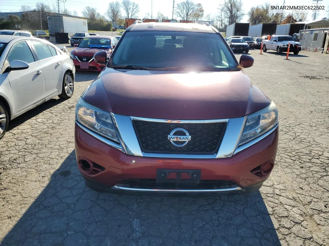 2014 Nissan Pathfinder S VIN: 5N1AR2MM3EC622502 Lot: 80531894