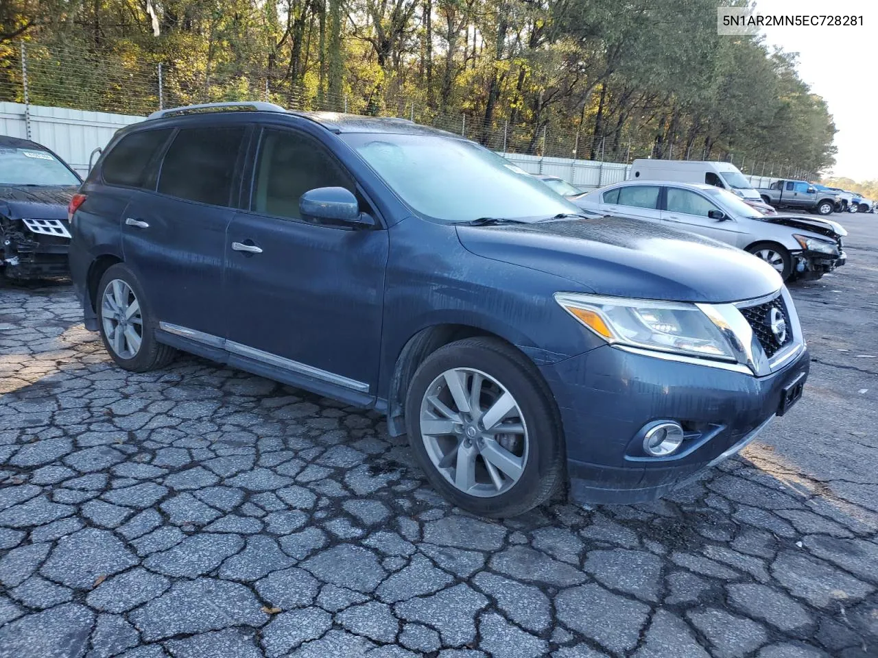 2014 Nissan Pathfinder S VIN: 5N1AR2MN5EC728281 Lot: 80675384