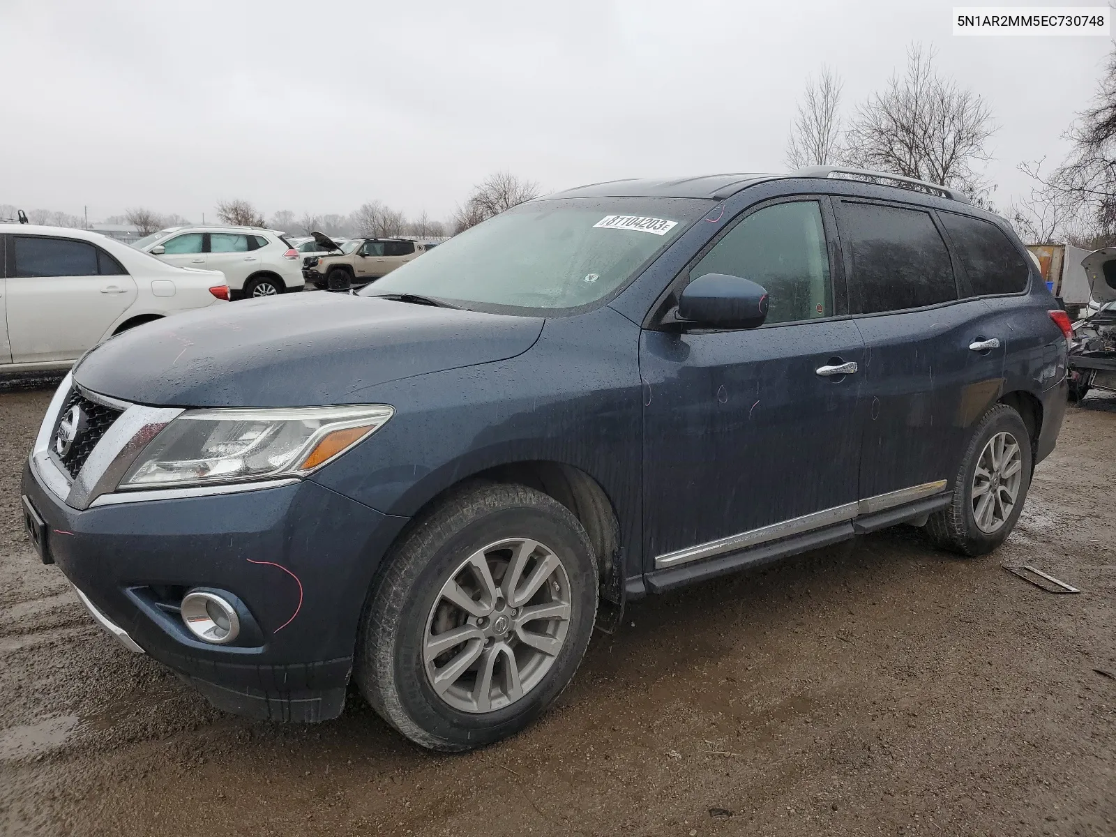 2014 Nissan Pathfinder S VIN: 5N1AR2MM5EC730748 Lot: 81104203