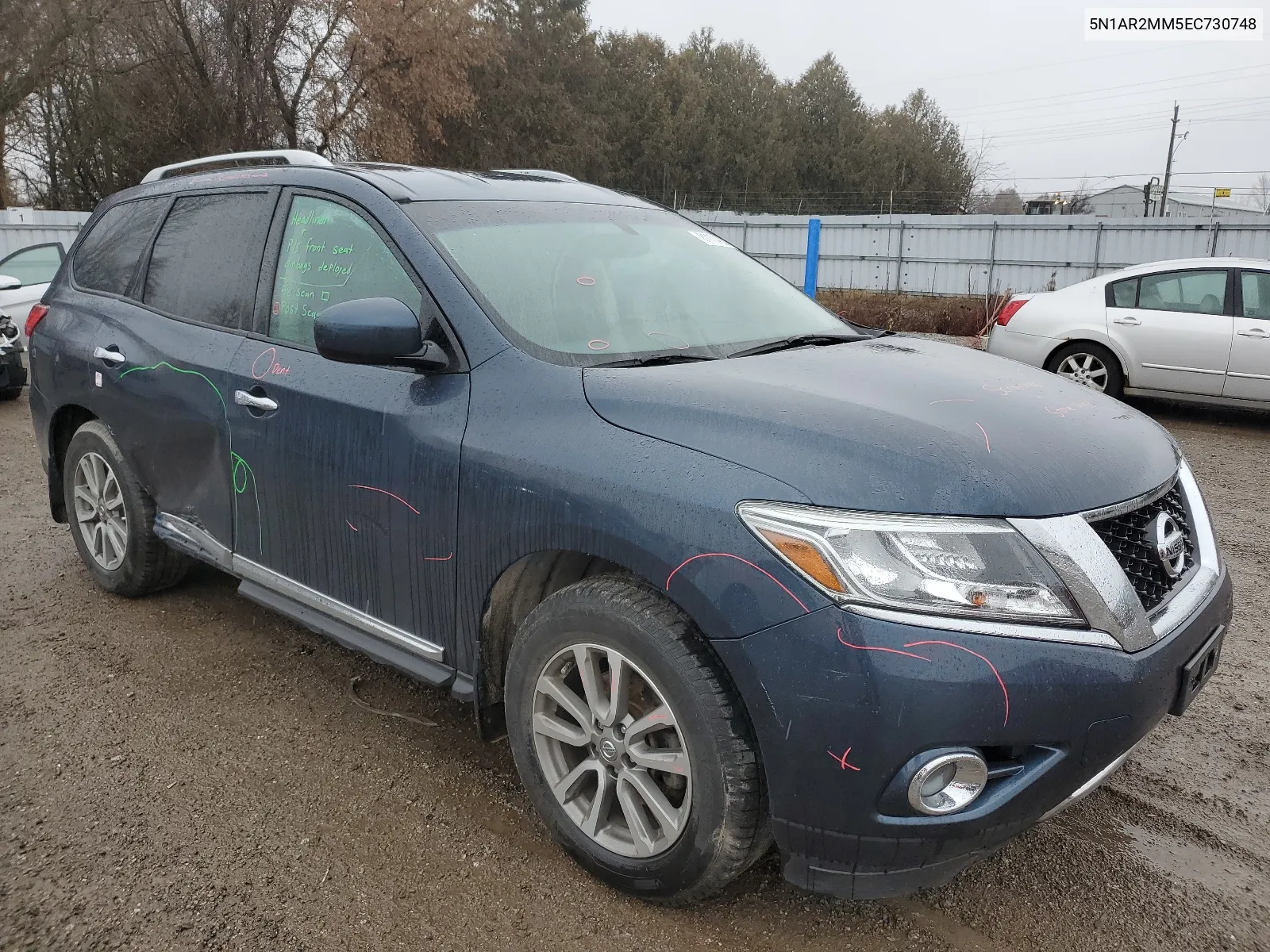 2014 Nissan Pathfinder S VIN: 5N1AR2MM5EC730748 Lot: 81104203