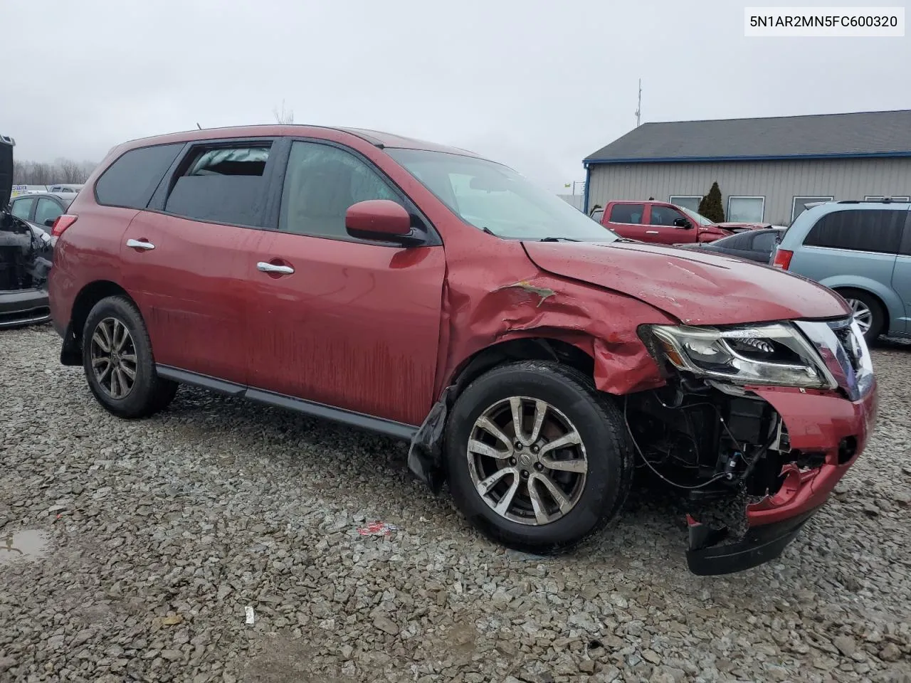 2015 Nissan Pathfinder S VIN: 5N1AR2MN5FC600320 Lot: 38114604