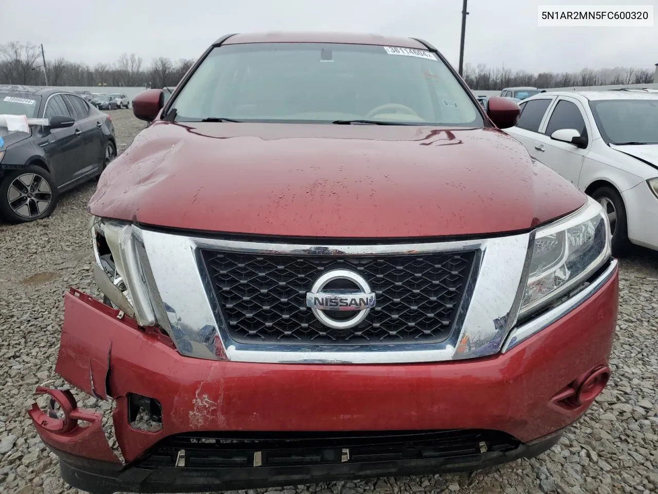 2015 Nissan Pathfinder S VIN: 5N1AR2MN5FC600320 Lot: 38114604