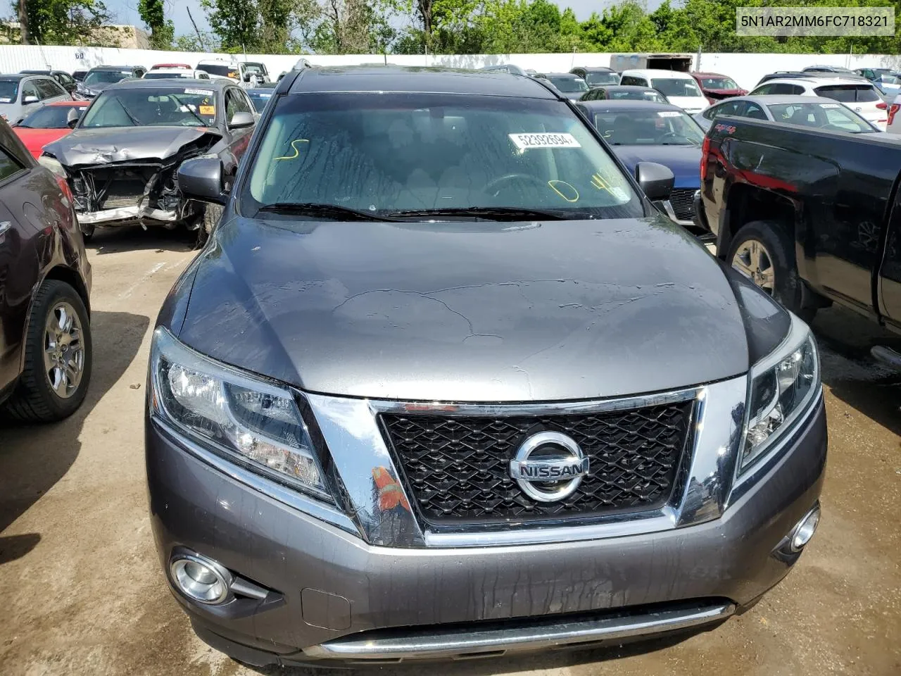 2015 Nissan Pathfinder S VIN: 5N1AR2MM6FC718321 Lot: 52392694