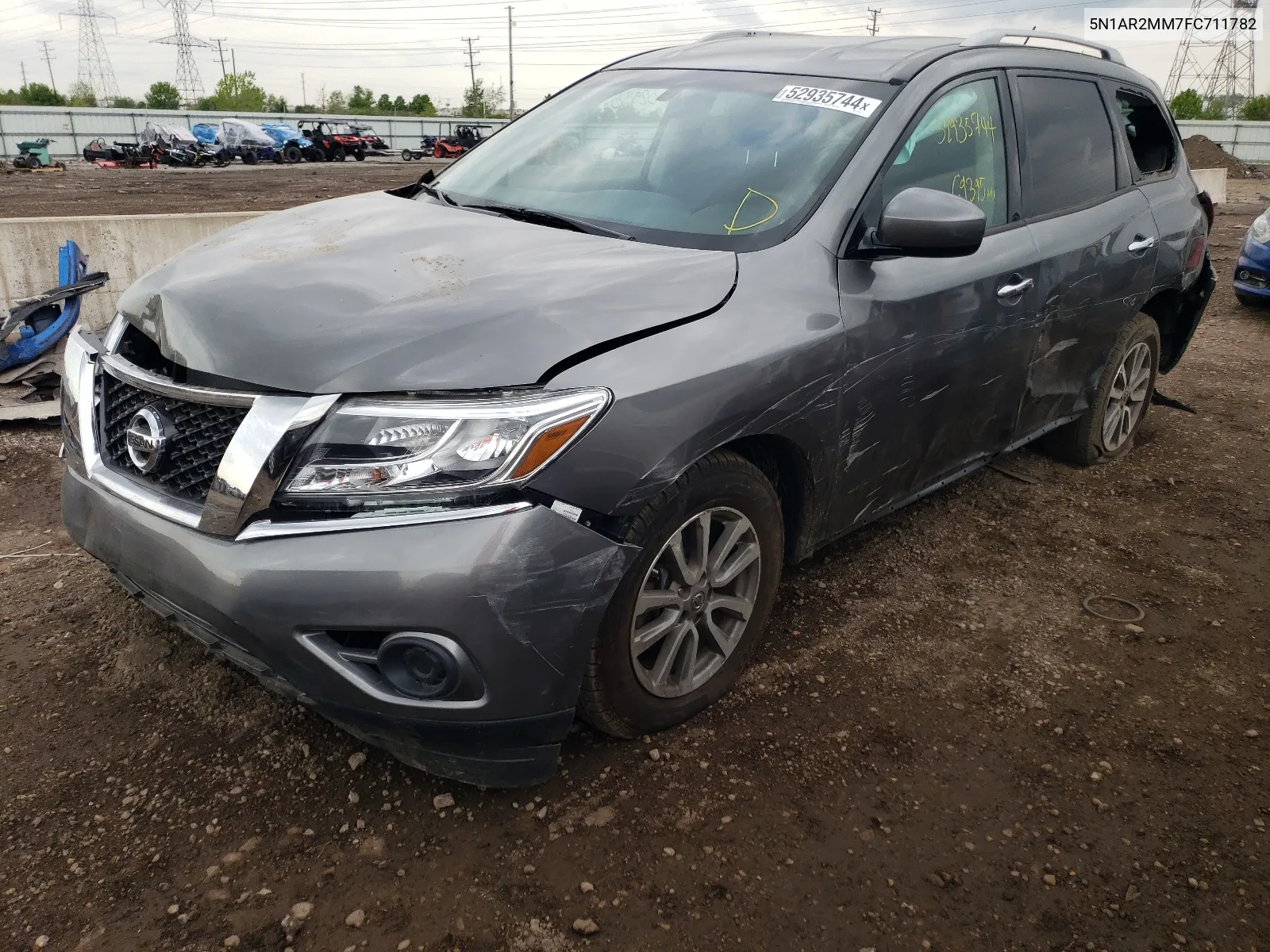 2015 Nissan Pathfinder S VIN: 5N1AR2MM7FC711782 Lot: 52935744