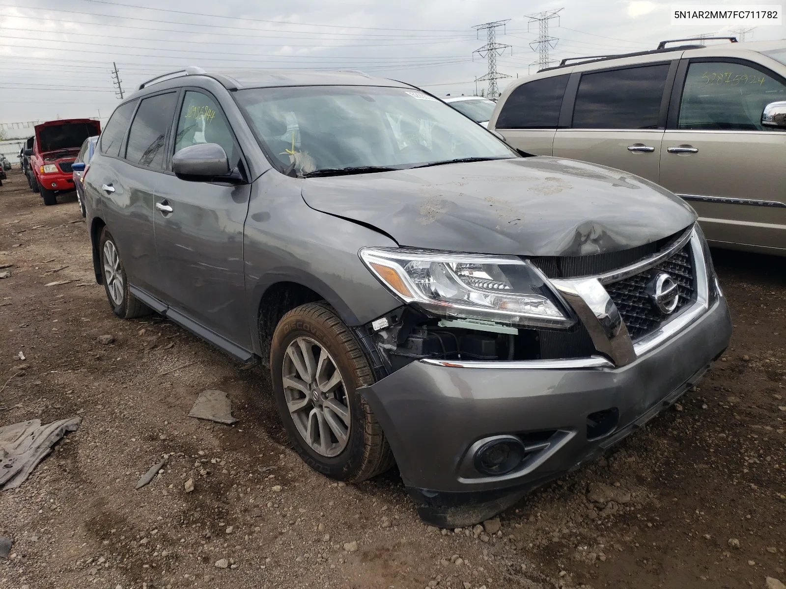 2015 Nissan Pathfinder S VIN: 5N1AR2MM7FC711782 Lot: 52935744