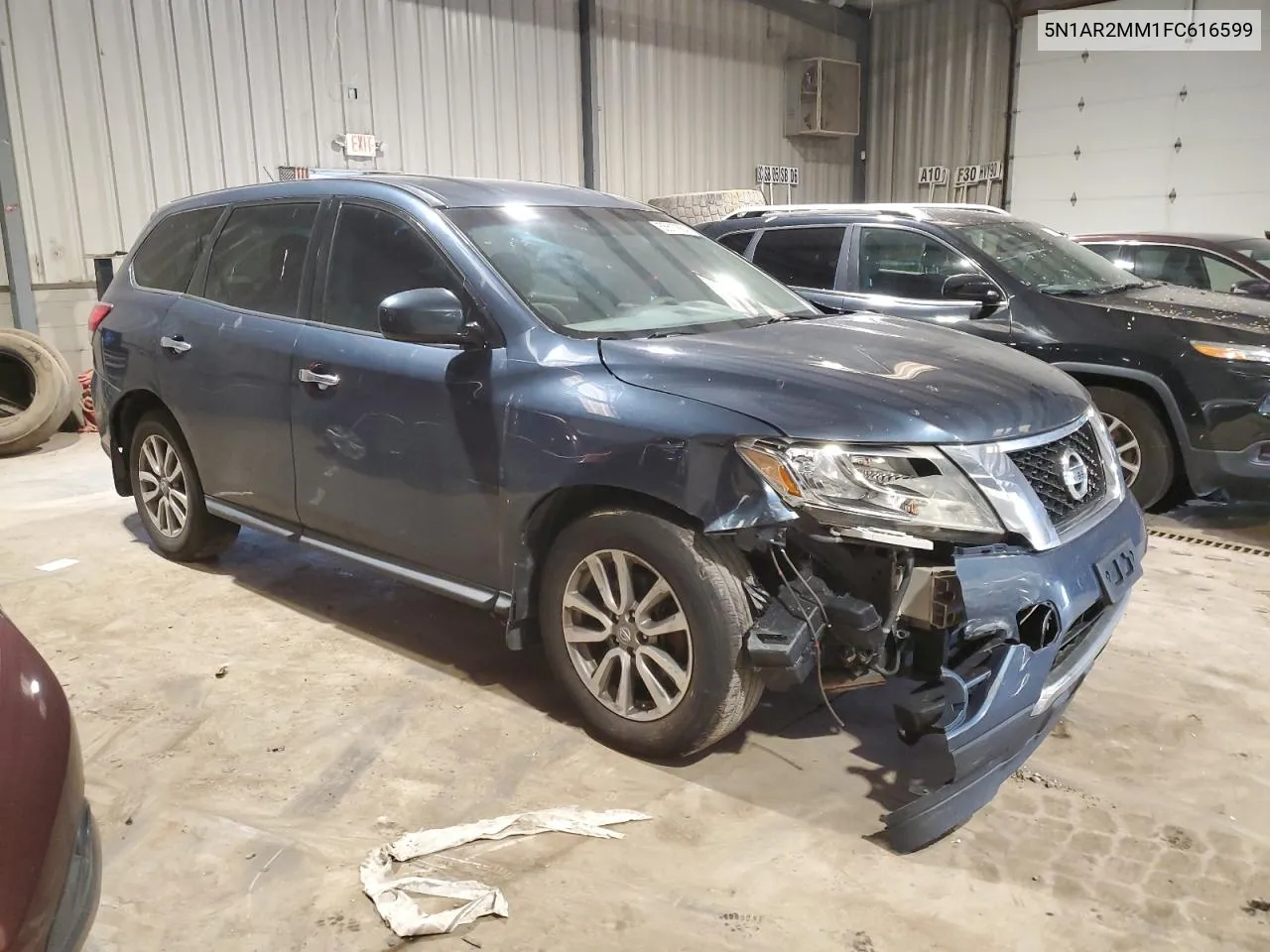 2015 Nissan Pathfinder S VIN: 5N1AR2MM1FC616599 Lot: 55617654