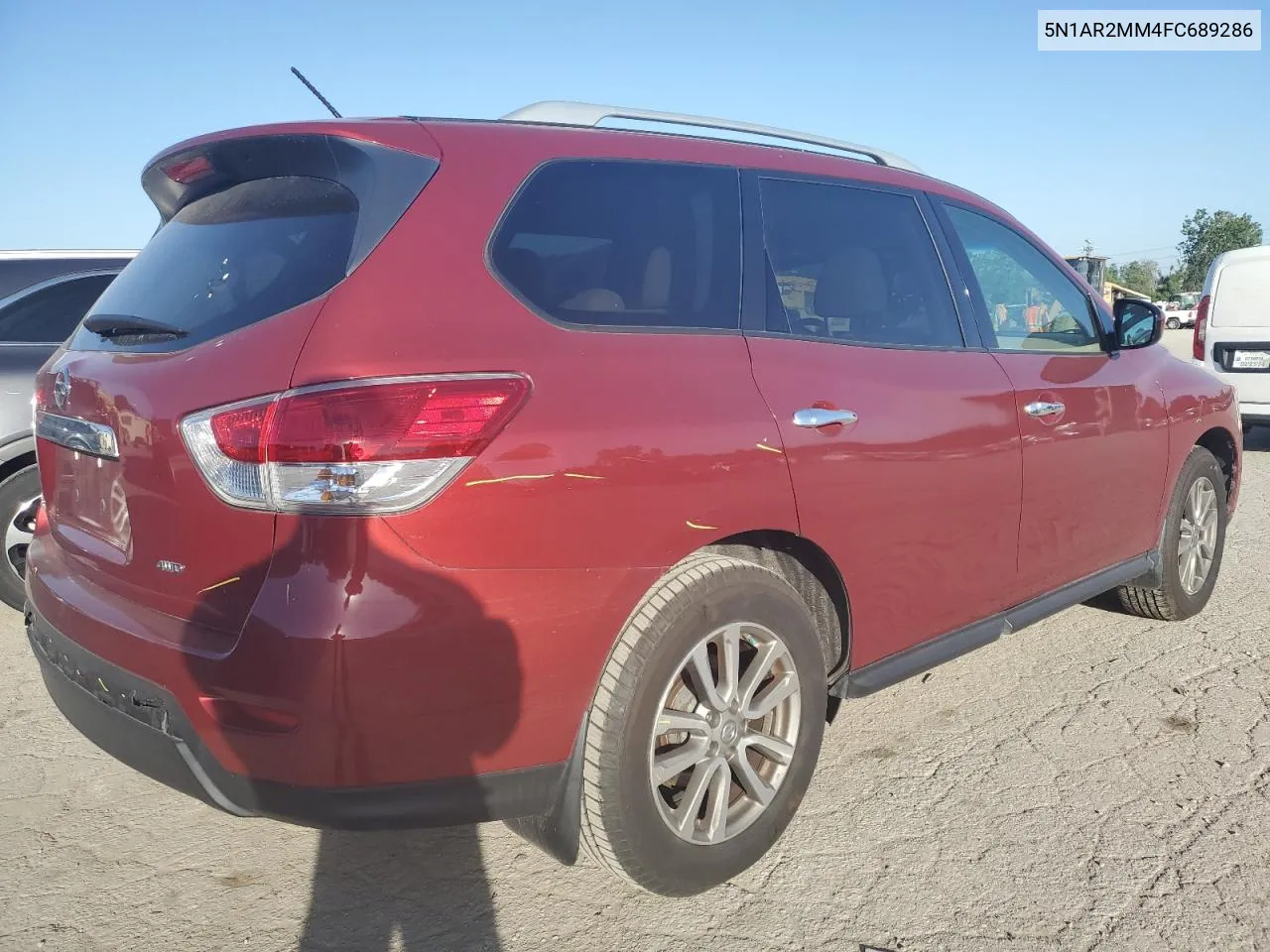 2015 Nissan Pathfinder S VIN: 5N1AR2MM4FC689286 Lot: 57658074