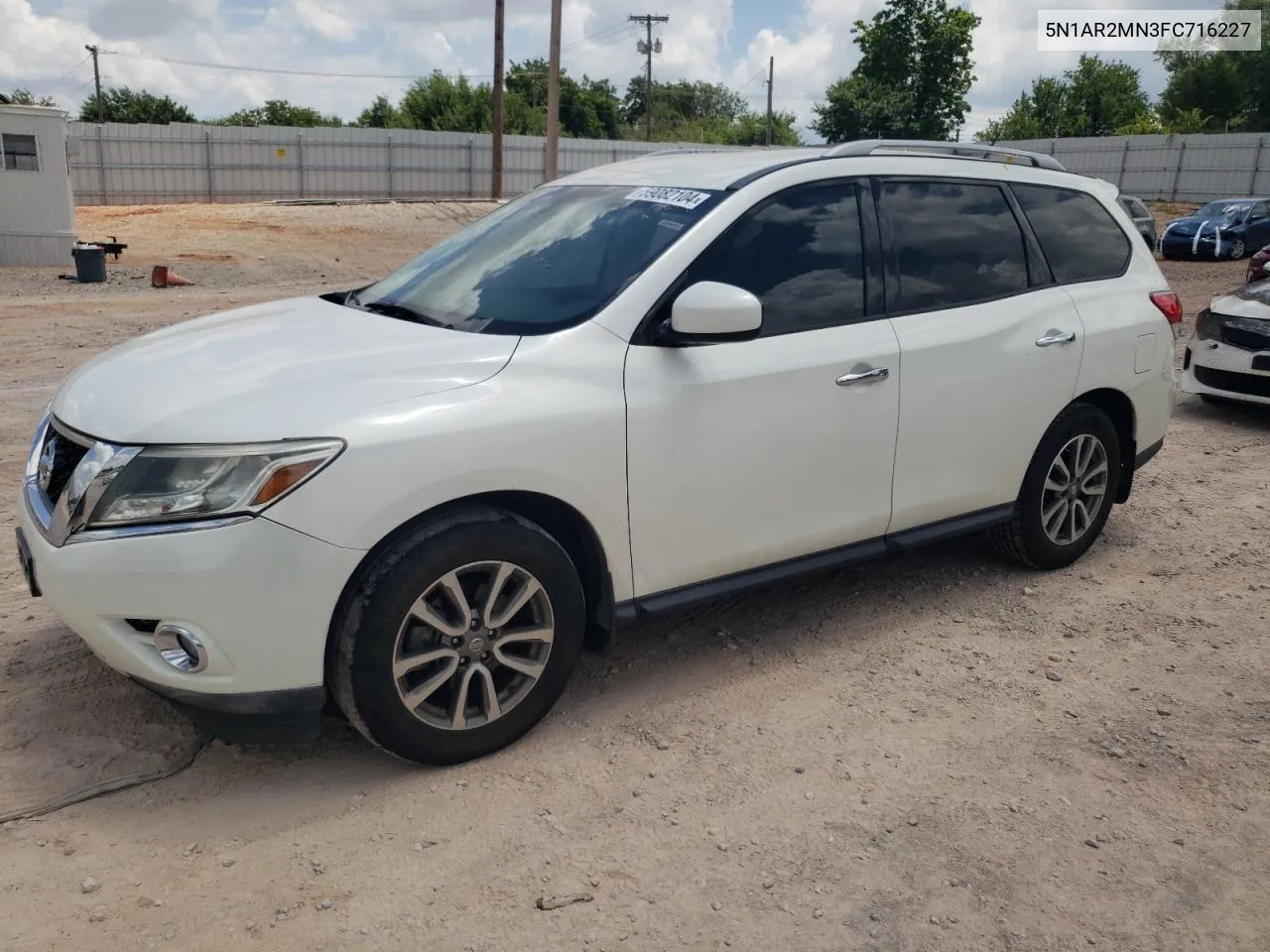 2015 Nissan Pathfinder S VIN: 5N1AR2MN3FC716227 Lot: 59082104