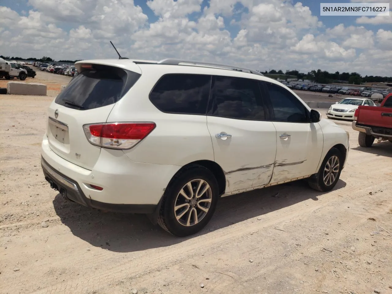 2015 Nissan Pathfinder S VIN: 5N1AR2MN3FC716227 Lot: 59082104