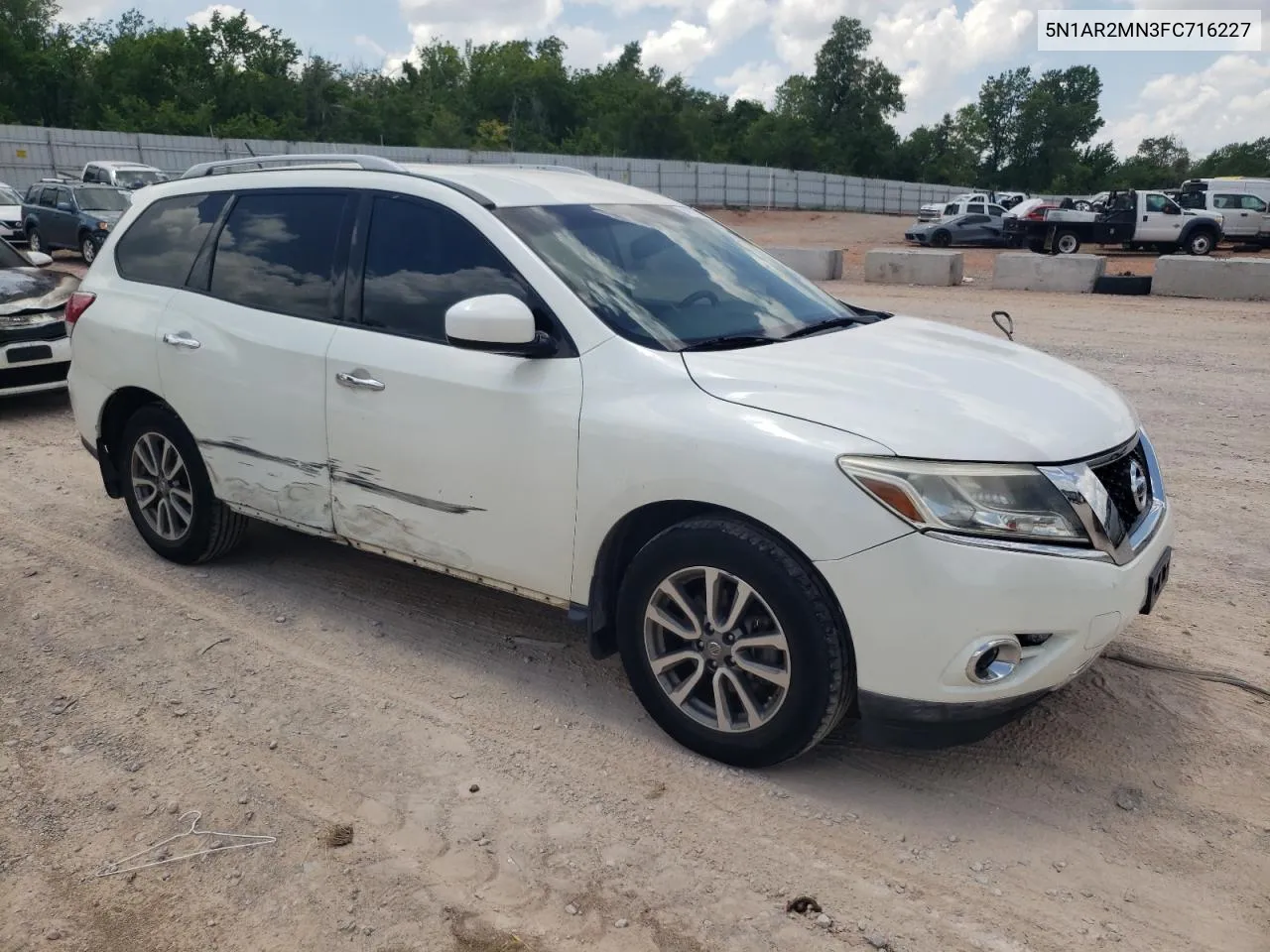 2015 Nissan Pathfinder S VIN: 5N1AR2MN3FC716227 Lot: 59082104