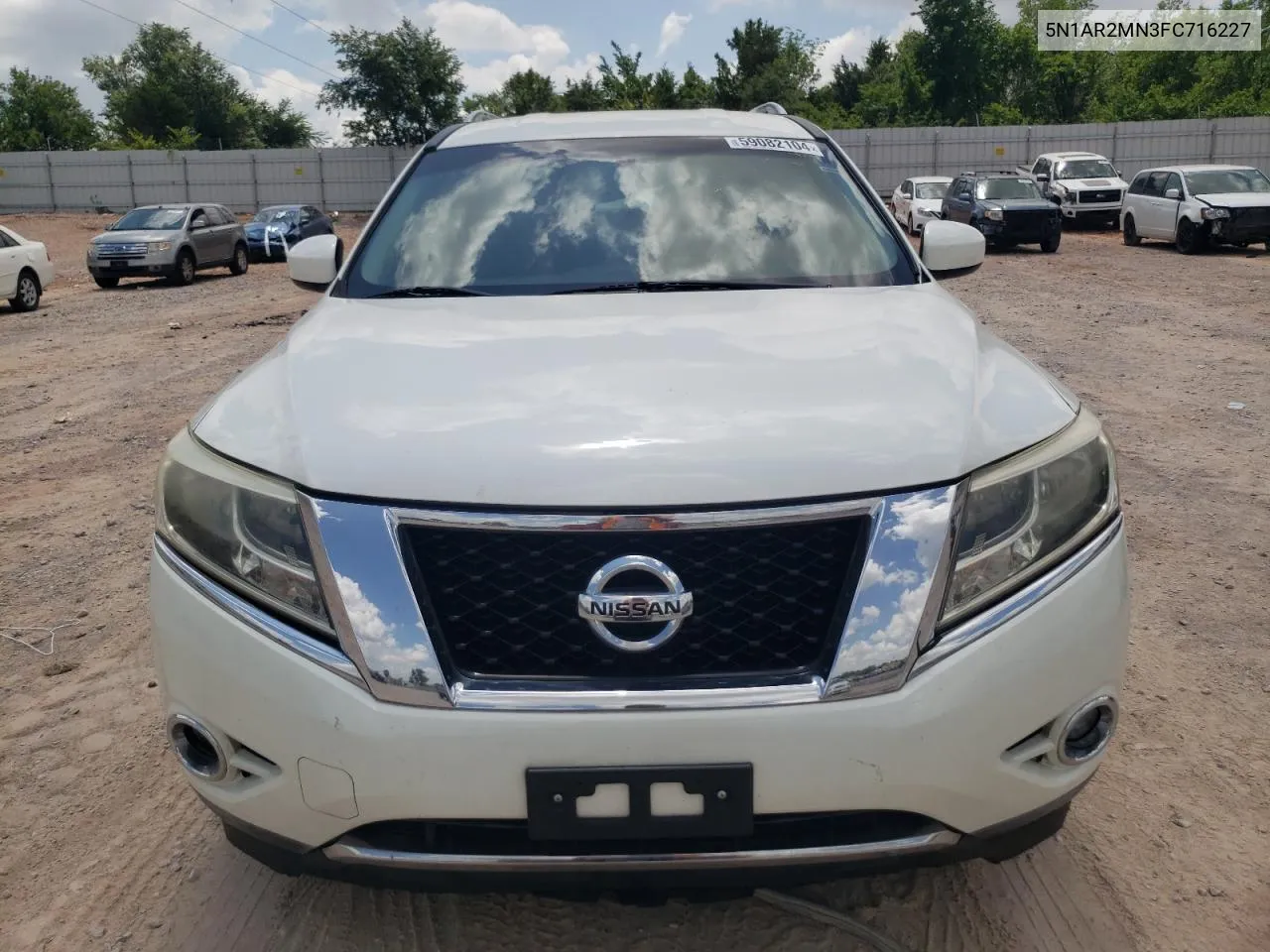 2015 Nissan Pathfinder S VIN: 5N1AR2MN3FC716227 Lot: 59082104