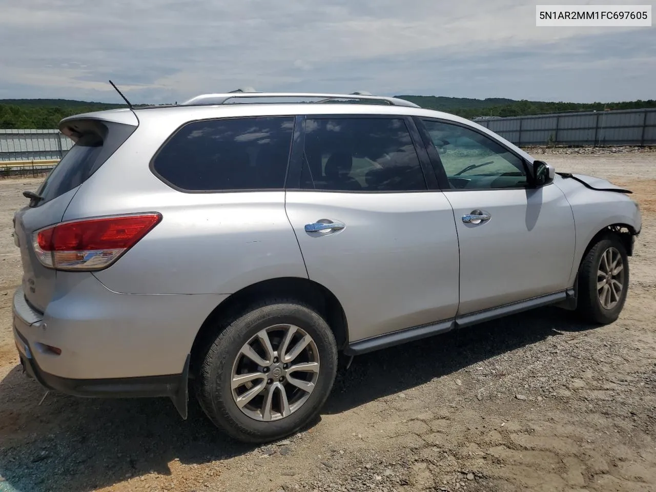 2015 Nissan Pathfinder S VIN: 5N1AR2MM1FC697605 Lot: 59853274