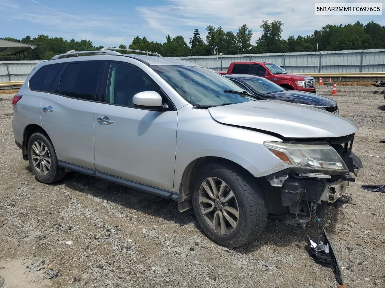 2015 Nissan Pathfinder S VIN: 5N1AR2MM1FC697605 Lot: 59853274