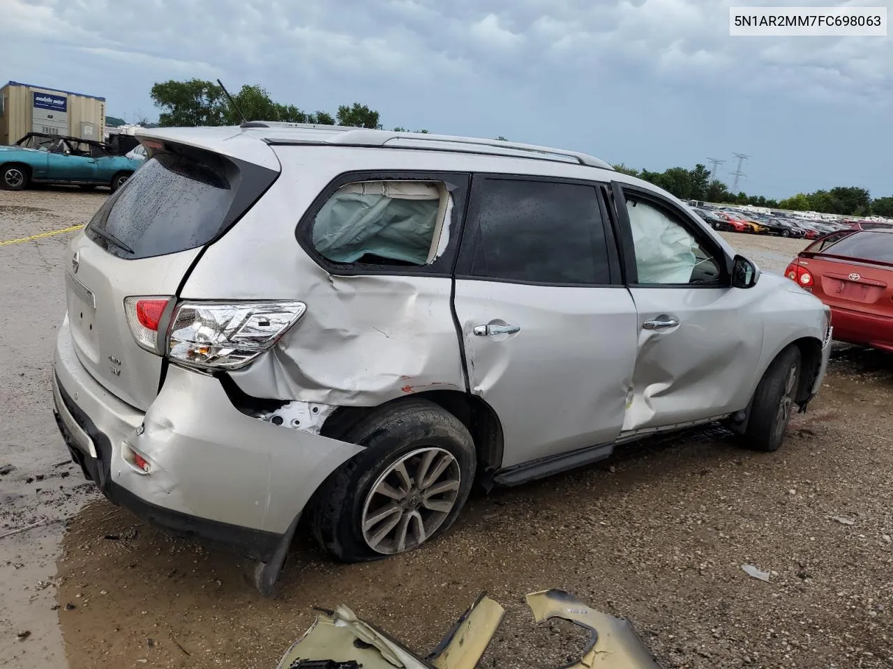 2015 Nissan Pathfinder S VIN: 5N1AR2MM7FC698063 Lot: 60232344