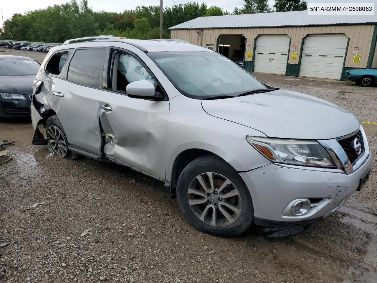 2015 Nissan Pathfinder S VIN: 5N1AR2MM7FC698063 Lot: 60232344