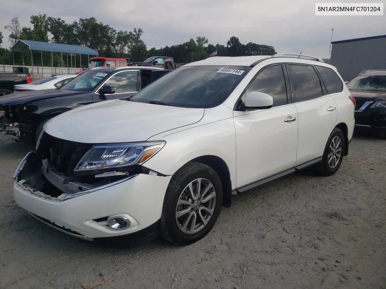 2015 Nissan Pathfinder S VIN: 5N1AR2MN4FC701204 Lot: 60857144