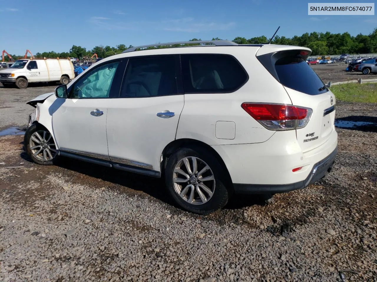 2015 Nissan Pathfinder S VIN: 5N1AR2MM8FC674077 Lot: 62236754