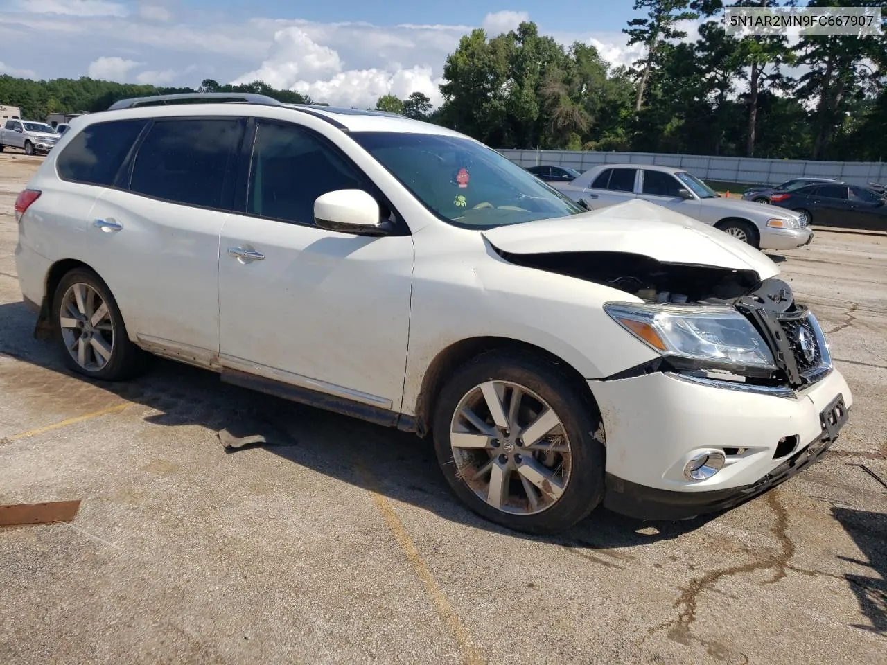 2015 Nissan Pathfinder S VIN: 5N1AR2MN9FC667907 Lot: 63700114