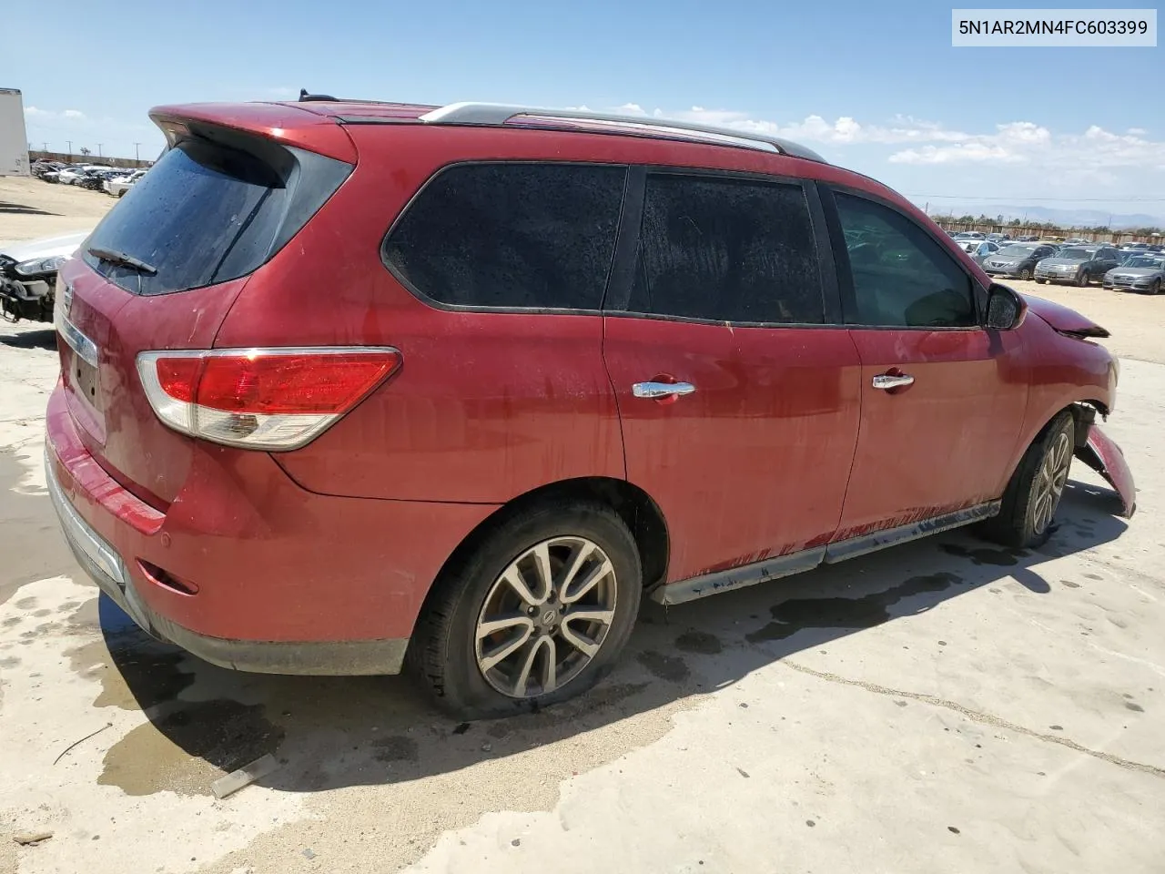 2015 Nissan Pathfinder S VIN: 5N1AR2MN4FC603399 Lot: 63869594