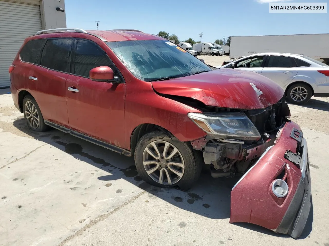 2015 Nissan Pathfinder S VIN: 5N1AR2MN4FC603399 Lot: 63869594