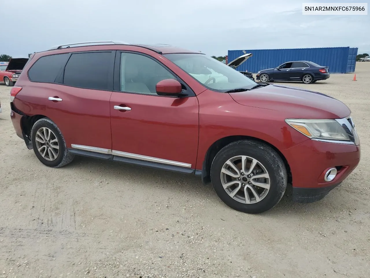 2015 Nissan Pathfinder S VIN: 5N1AR2MNXFC675966 Lot: 66840714