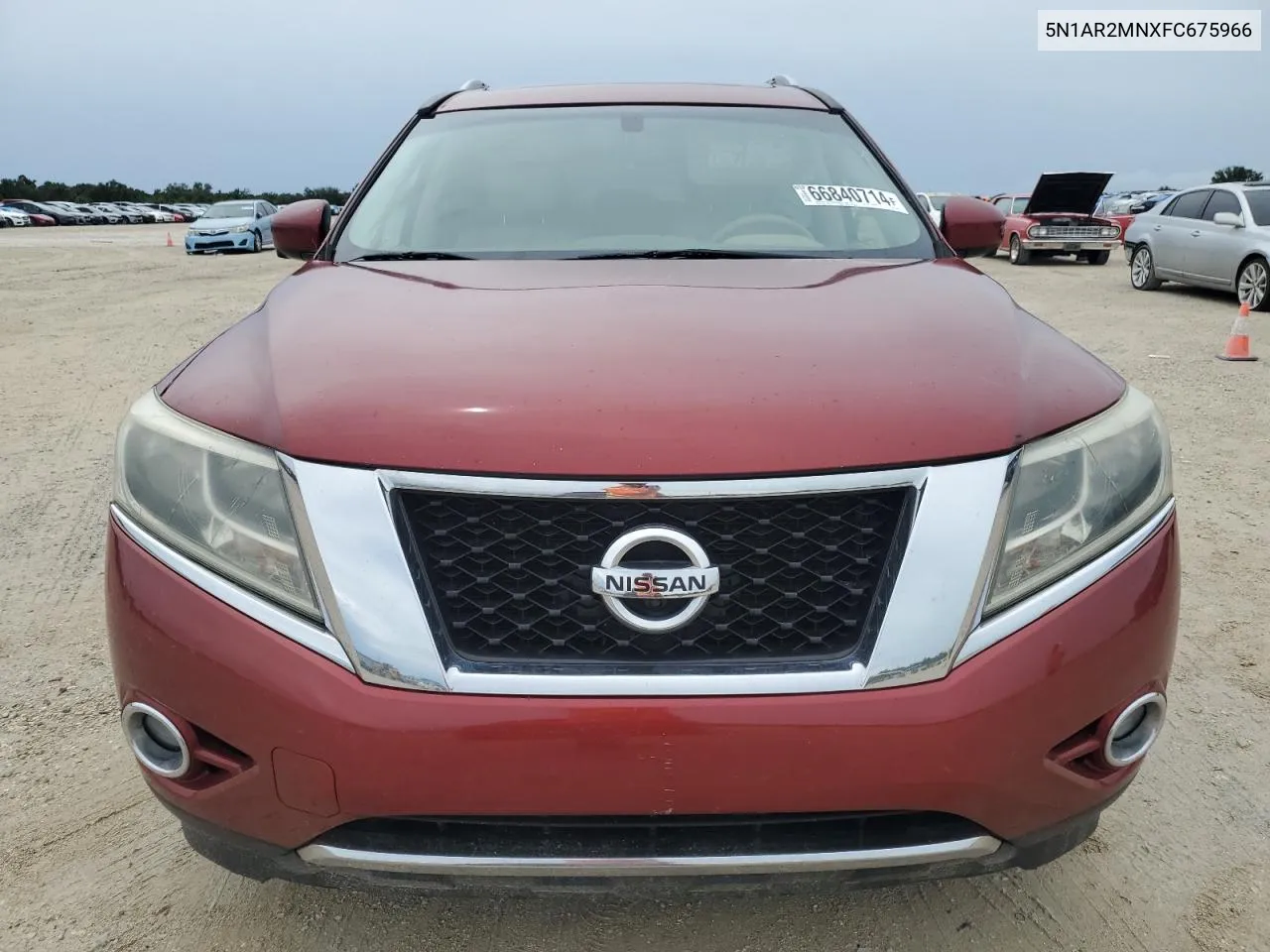 2015 Nissan Pathfinder S VIN: 5N1AR2MNXFC675966 Lot: 66840714