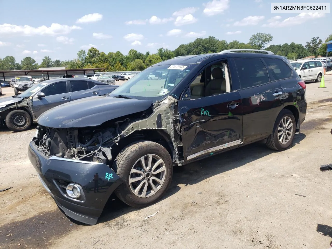 2015 Nissan Pathfinder S VIN: 5N1AR2MN8FC622411 Lot: 67022994