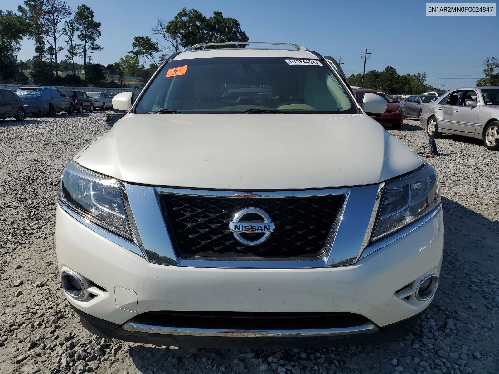 2015 Nissan Pathfinder S VIN: 5N1AR2MN0FC624847 Lot: 67184494