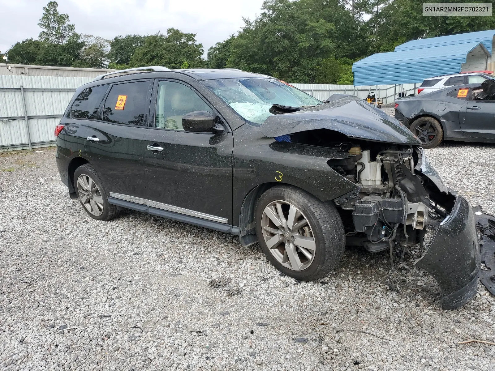 2015 Nissan Pathfinder S VIN: 5N1AR2MN2FC702321 Lot: 67283544