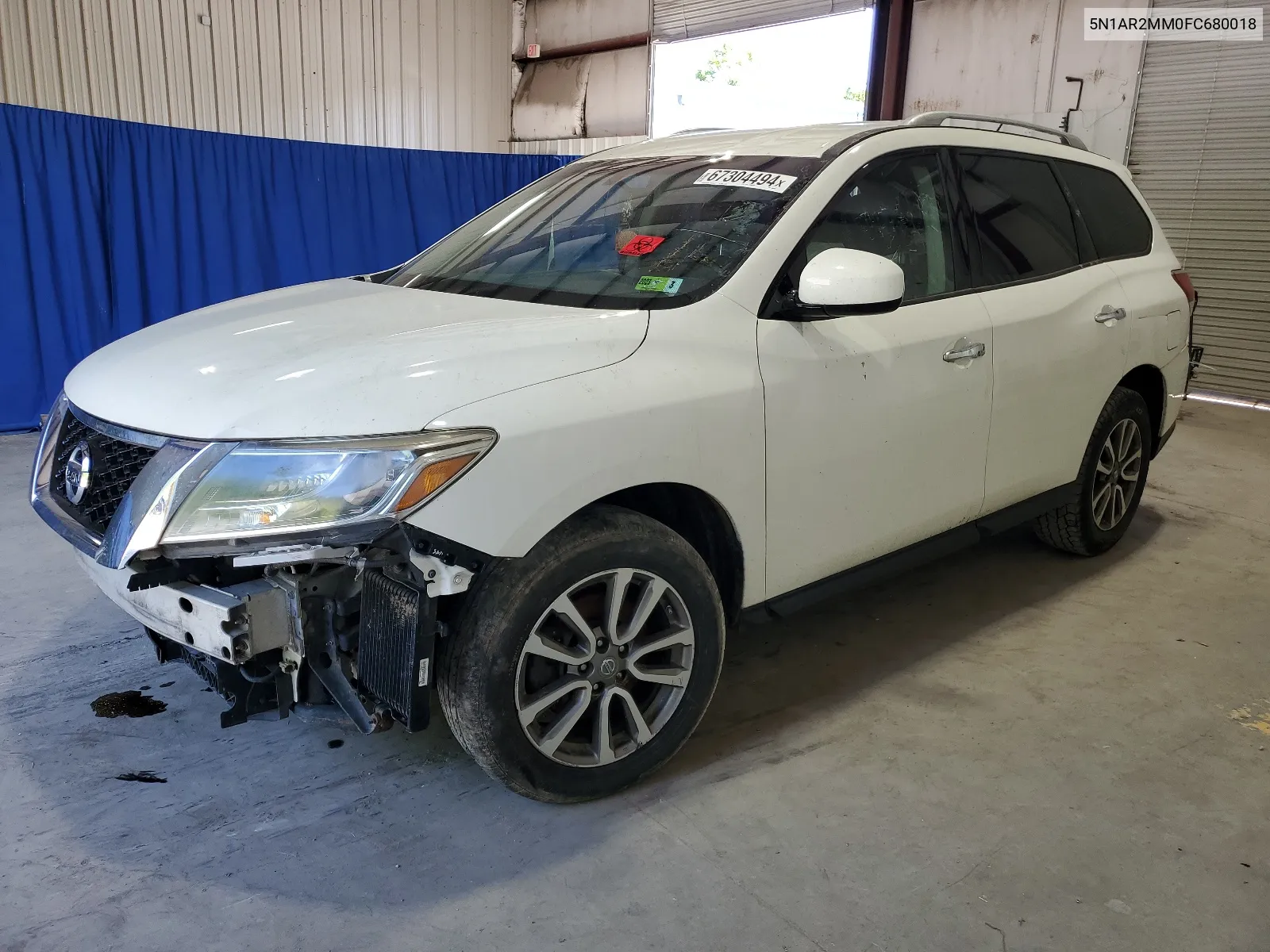 2015 Nissan Pathfinder S VIN: 5N1AR2MM0FC680018 Lot: 67304494