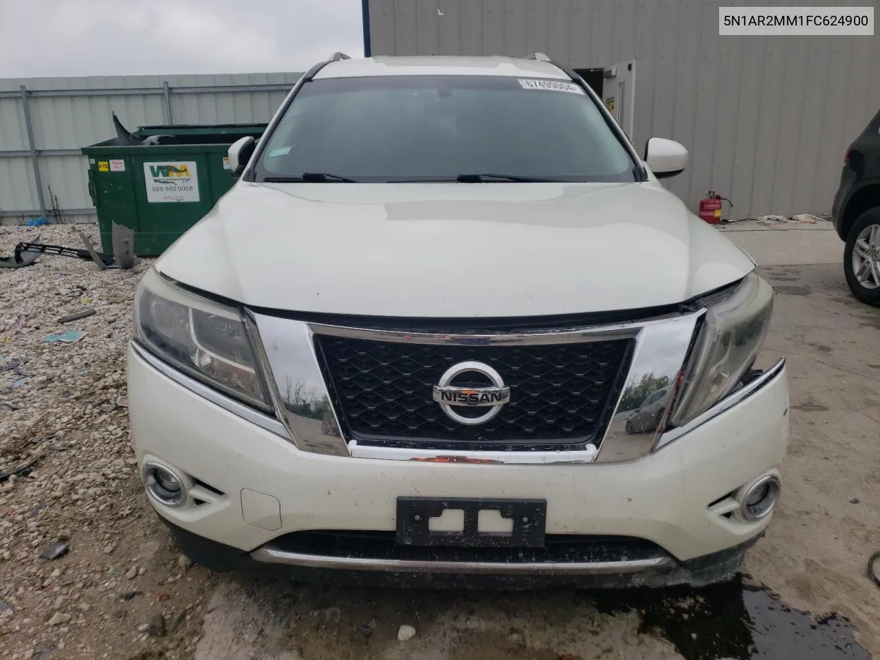 2015 Nissan Pathfinder S VIN: 5N1AR2MM1FC624900 Lot: 67499004