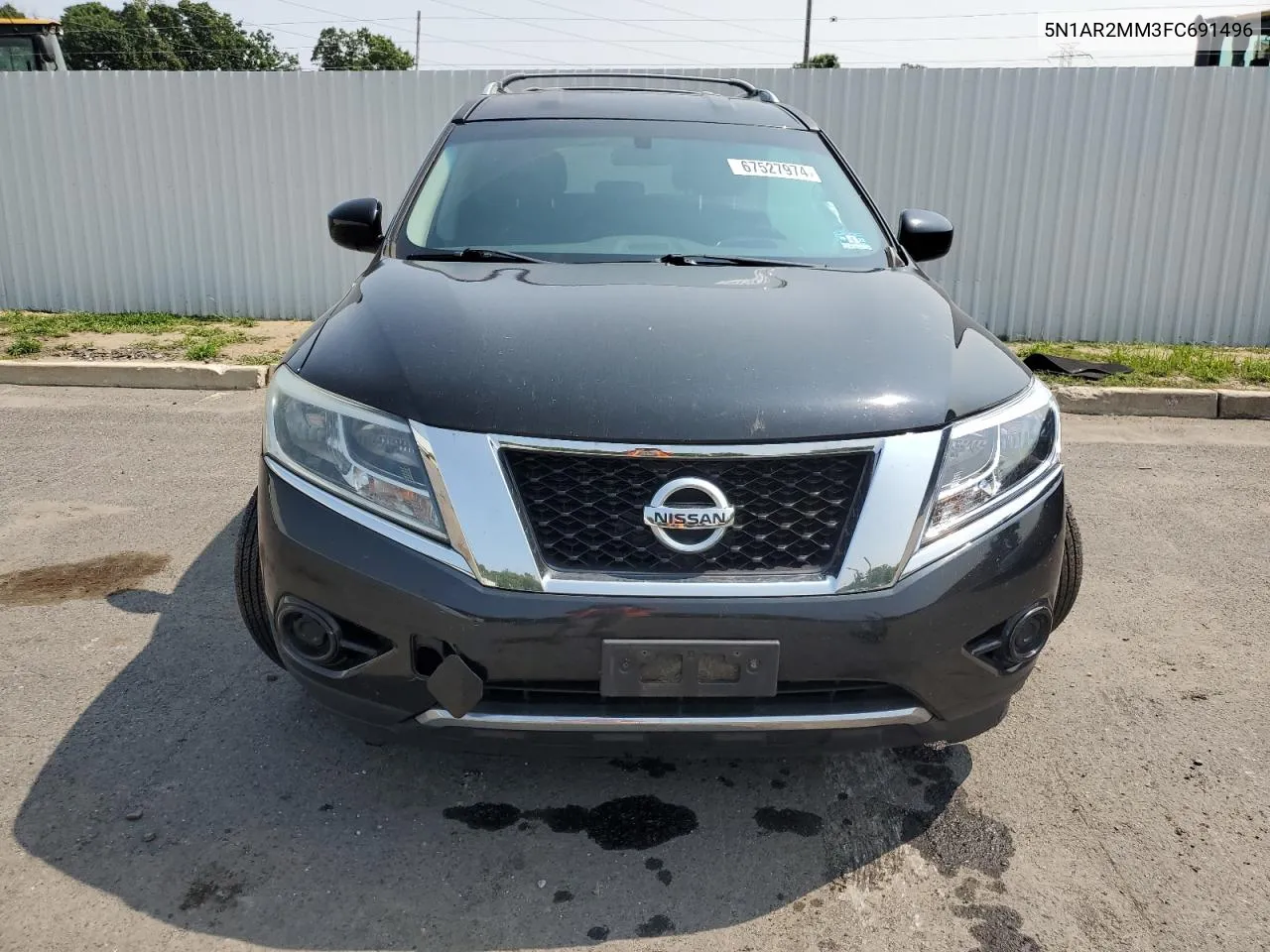 2015 Nissan Pathfinder S VIN: 5N1AR2MM3FC691496 Lot: 67527974