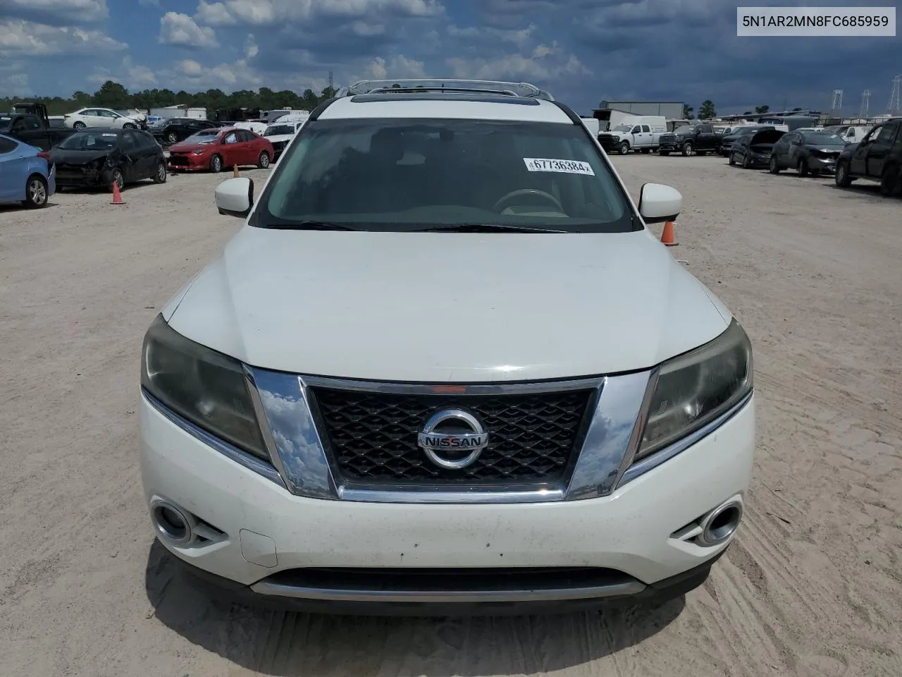 2015 Nissan Pathfinder S VIN: 5N1AR2MN8FC685959 Lot: 67736384