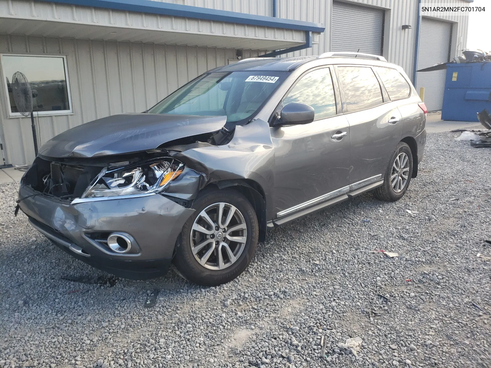 2015 Nissan Pathfinder S VIN: 5N1AR2MN2FC701704 Lot: 67949454