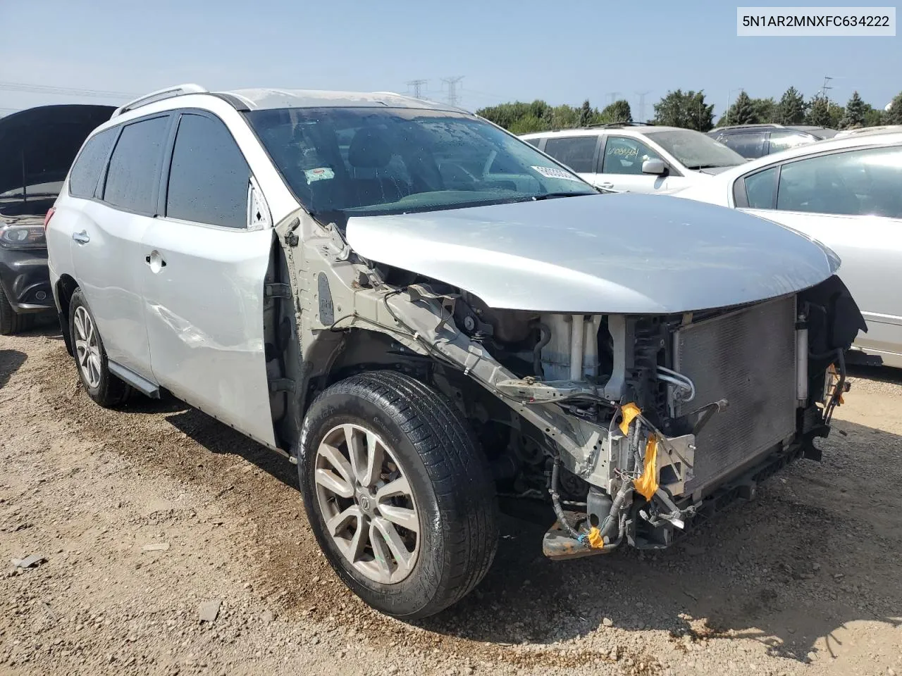 2015 Nissan Pathfinder S VIN: 5N1AR2MNXFC634222 Lot: 68033924