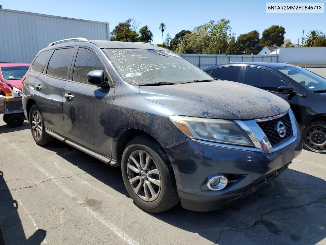 2015 Nissan Pathfinder S VIN: 5N1AR2MM2FC646713 Lot: 68589224