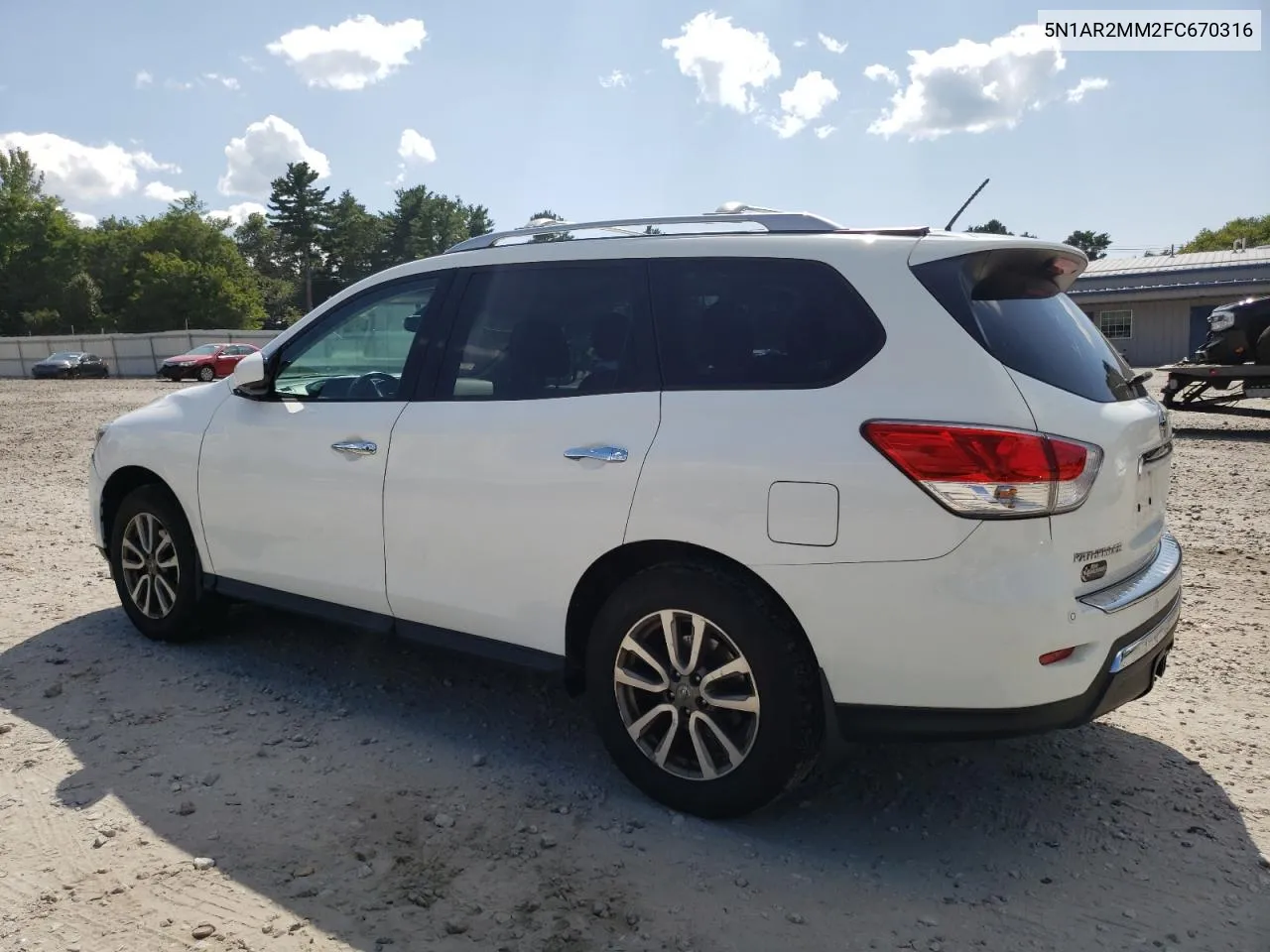 2015 Nissan Pathfinder S VIN: 5N1AR2MM2FC670316 Lot: 68924884