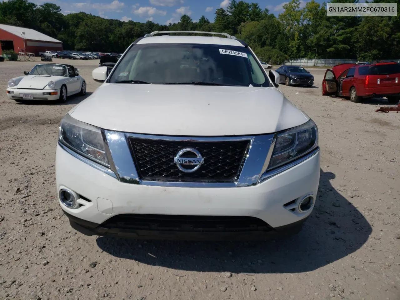 2015 Nissan Pathfinder S VIN: 5N1AR2MM2FC670316 Lot: 68924884