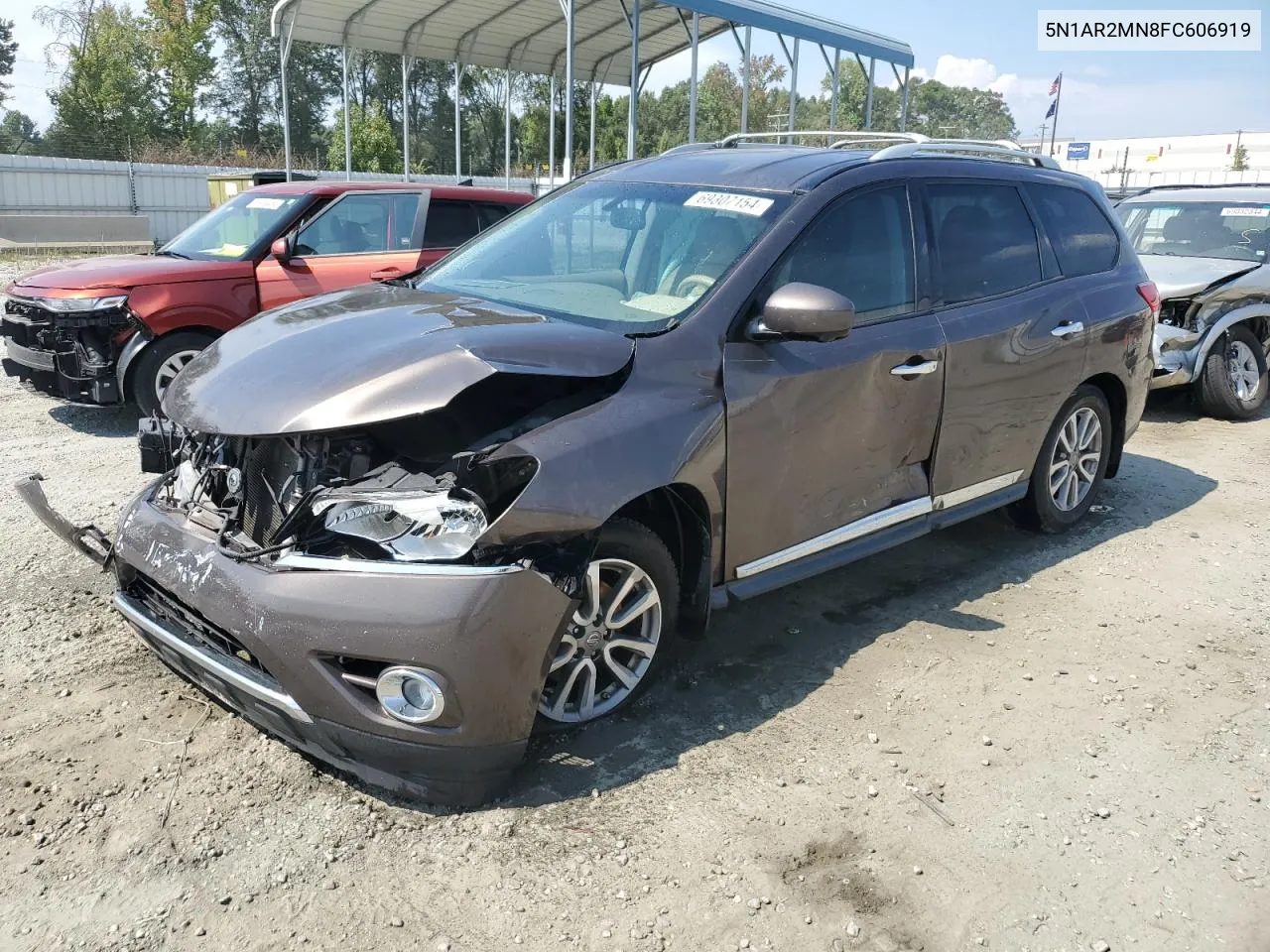 2015 Nissan Pathfinder S VIN: 5N1AR2MN8FC606919 Lot: 69307154