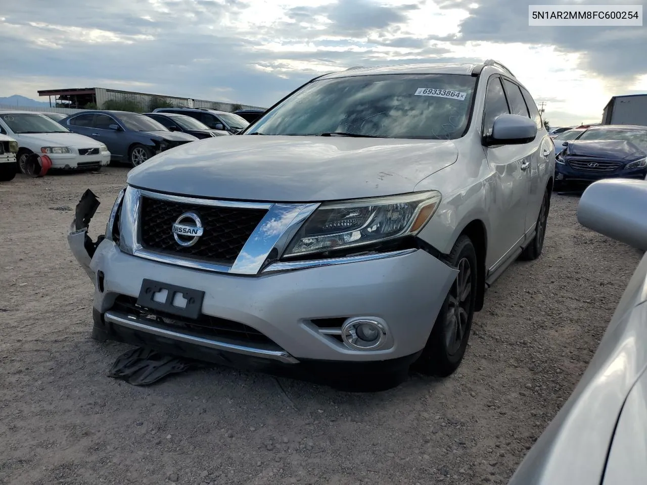 2015 Nissan Pathfinder S VIN: 5N1AR2MM8FC600254 Lot: 69333864