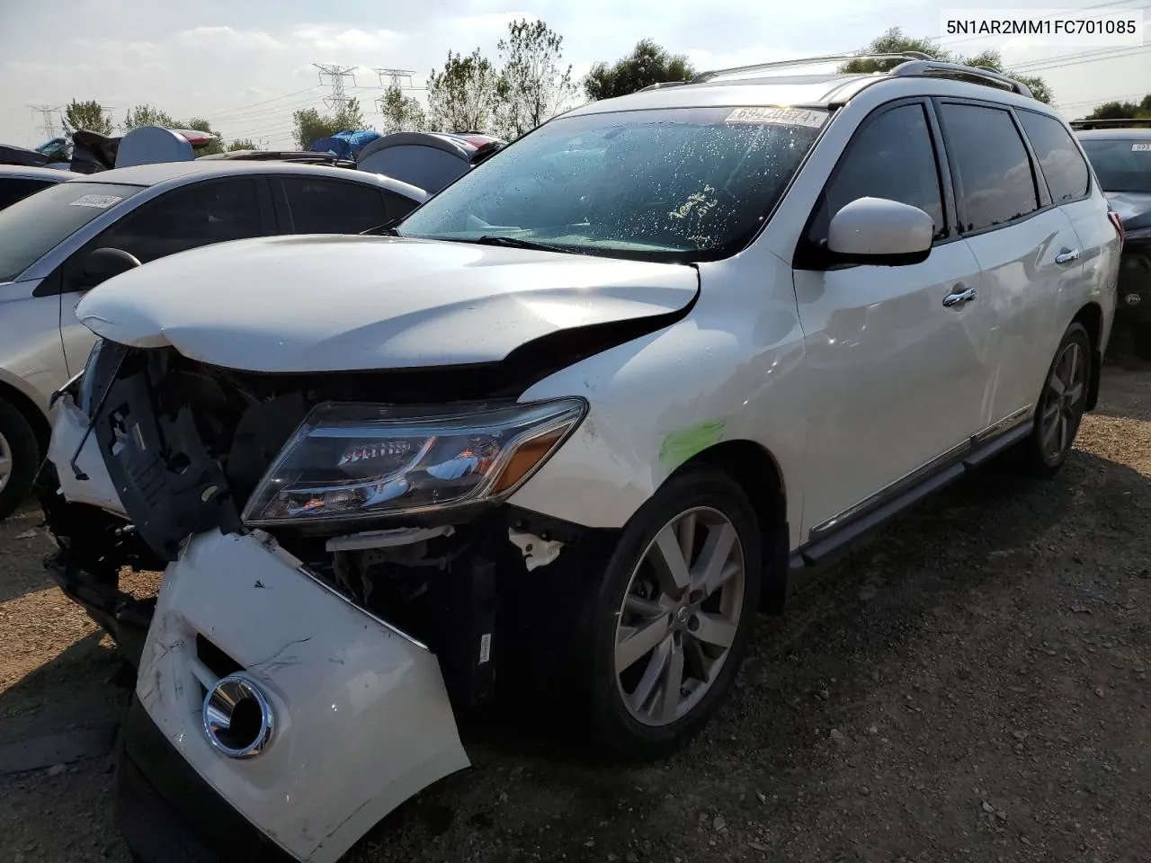 2015 Nissan Pathfinder S VIN: 5N1AR2MM1FC701085 Lot: 69420574