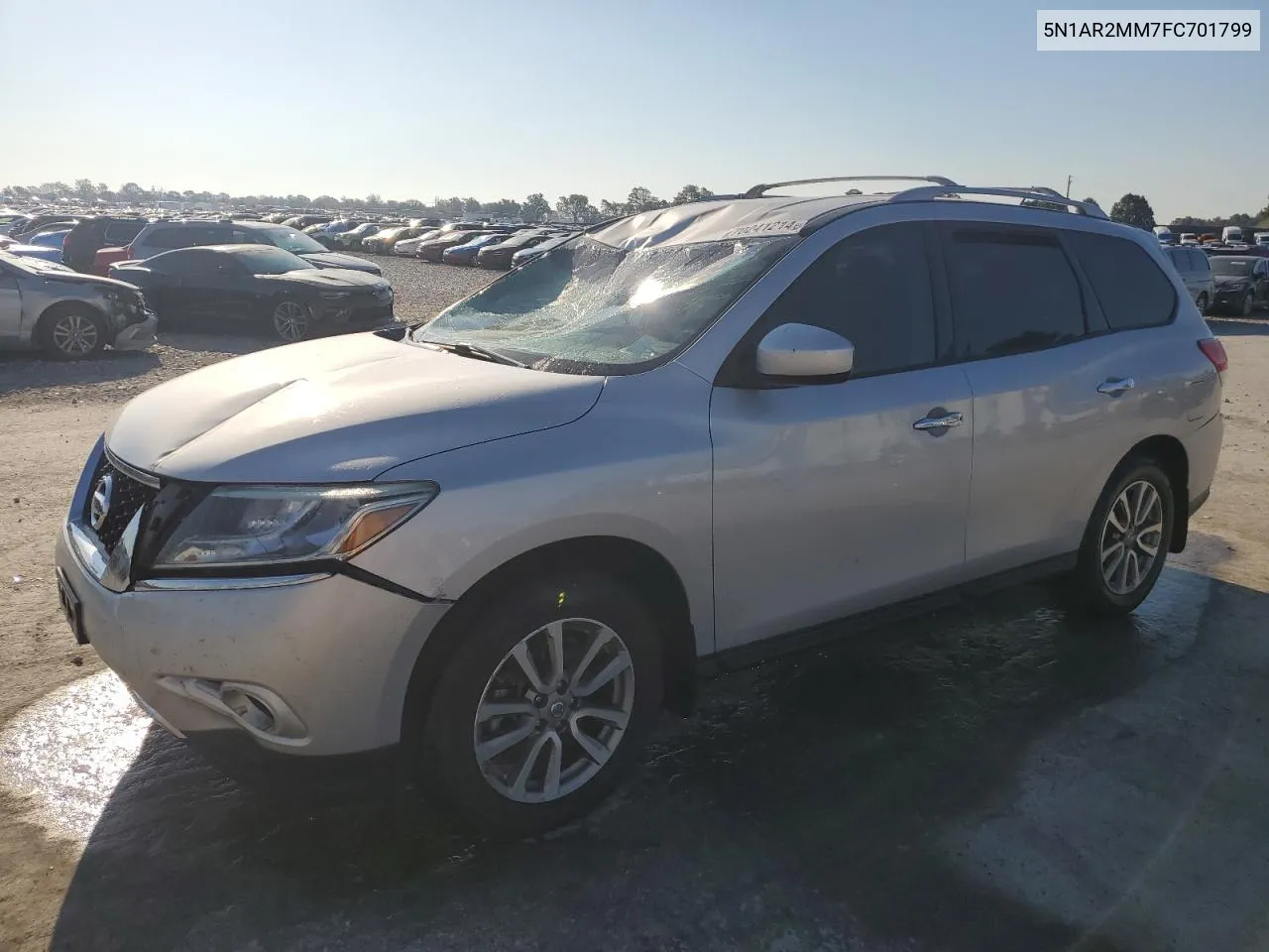 2015 Nissan Pathfinder S VIN: 5N1AR2MM7FC701799 Lot: 70241214