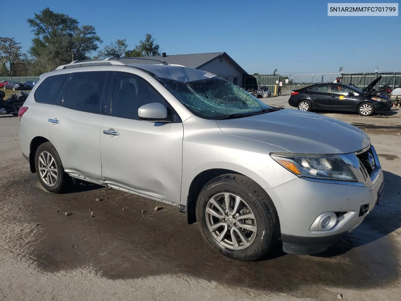 2015 Nissan Pathfinder S VIN: 5N1AR2MM7FC701799 Lot: 70241214