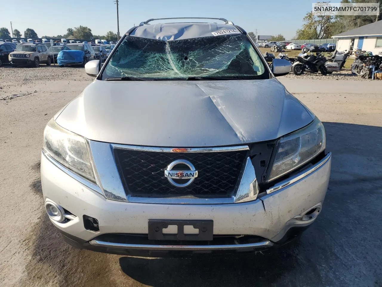 2015 Nissan Pathfinder S VIN: 5N1AR2MM7FC701799 Lot: 70241214