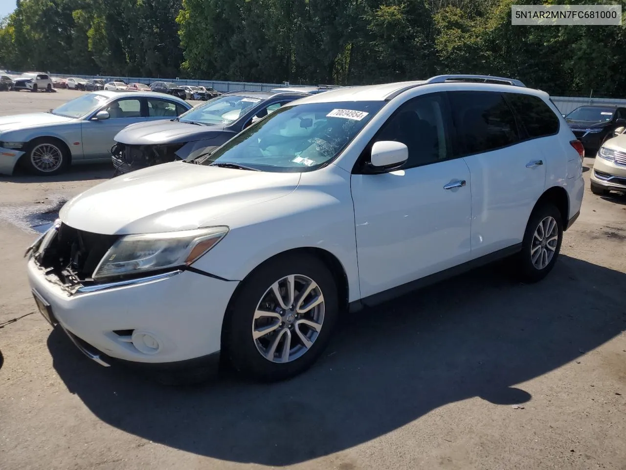 2015 Nissan Pathfinder S VIN: 5N1AR2MN7FC681000 Lot: 70694954