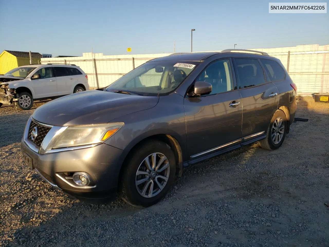 2015 Nissan Pathfinder S VIN: 5N1AR2MM7FC642205 Lot: 70726934